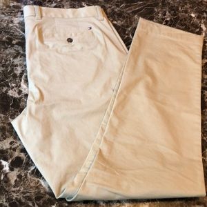 Mens Tommy Hilfiger khaki tailored fit pants 36x34